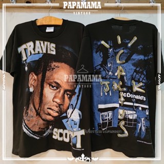 [ TRAVIS SCOTT ] JACK CACTUS เสื้อฮิปฮอป ทราวิส สก๊อต เสื้อวินเทจ papamama vintage shirt