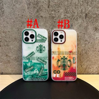 เคสแข็ง สำหรับ ไอโฟน iPhone 14 Pro Max 14 Plus iPhone 13 Pro Max iPhone 12 Pro Max iPhone 11 Fashion Cartoon สตาร์บัคส์ Starbucks Hard Case