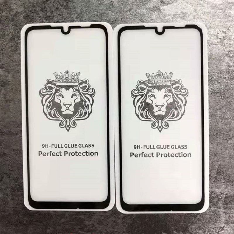 ฟิล์มกระจก 9H Glass เต็มจอ หัวสิงโต iPhone 11 12 13 14 15 Pro Max 16 Plus  X XS XS Max 7 Plus 8 Plus SE 2020 12 13 Mini ราคา ถูกที่สุด ดีลบีเคเค แกลเลอรีภาพที่ 4