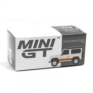 MINI GT 1/64 LAND ROVER DEFENDER 90 WAGON WHITE RHD DIECAST SCALE MODEL CAR