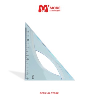 Deli (เดลี่) ไม้บรรทัด สามเหลี่ยม Triangular ruler 12cm. รุ่น No.H14