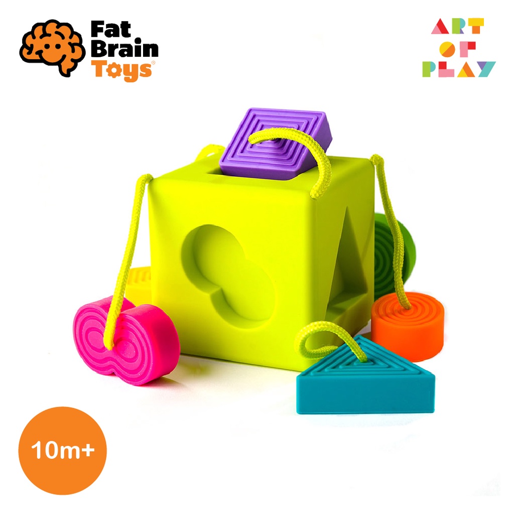 OombeeCube - ของเล่นสำหรับเรียนรู้เรื่องรูปทรงต่างๆจาก Fat Brain Toys สำหรับอายุ 10 เดือนขึ้นไป