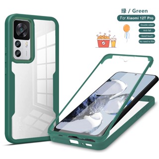 360°เคสโทรศัพท์มือถือแบบแข็ง กันกระแทก สองด้าน สําหรับ XiaoMi 12T Pro 12TPro Mi 12 Lite 12Lite 12S Pro