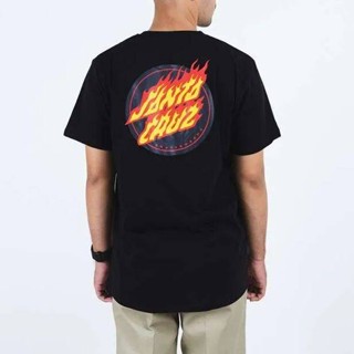 SANTA CRUZ เสื้อยืด SC1210106 FLAME DOT MINI S/S CREW NECK TEE WI21