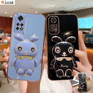 เคสโทรศัพท์มือถือยางนิ่ม ลายกระต่ายน่ารัก หรูหรา สําหรับ Xiaomi Mi 12 Lite Mi 11 Lite Mi 11T Pro 10T Note 8 Pro Note 7 8A