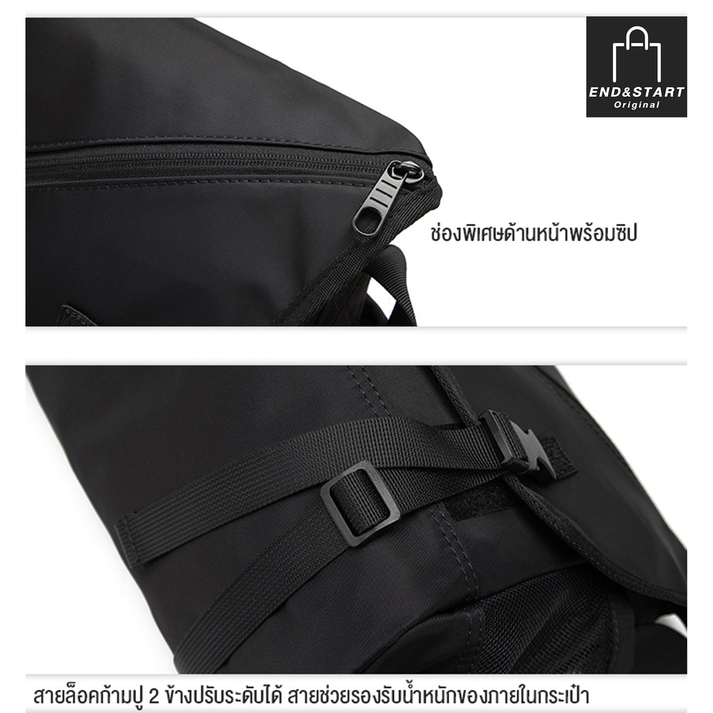 BAGB009 กระเป๋า END&START กระเป๋าสะพายข้าง แฟชั่น ใช้ทำงานได้
