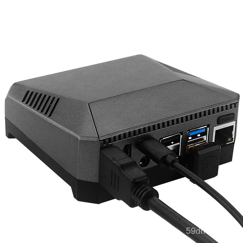 อุปกรณ์Raspberry Pi 4B Argon One M.2 Aluminum Case with M.2 SATA SSD Expansion Slot GPIO Cover Cooling Fan for Raspberry #8