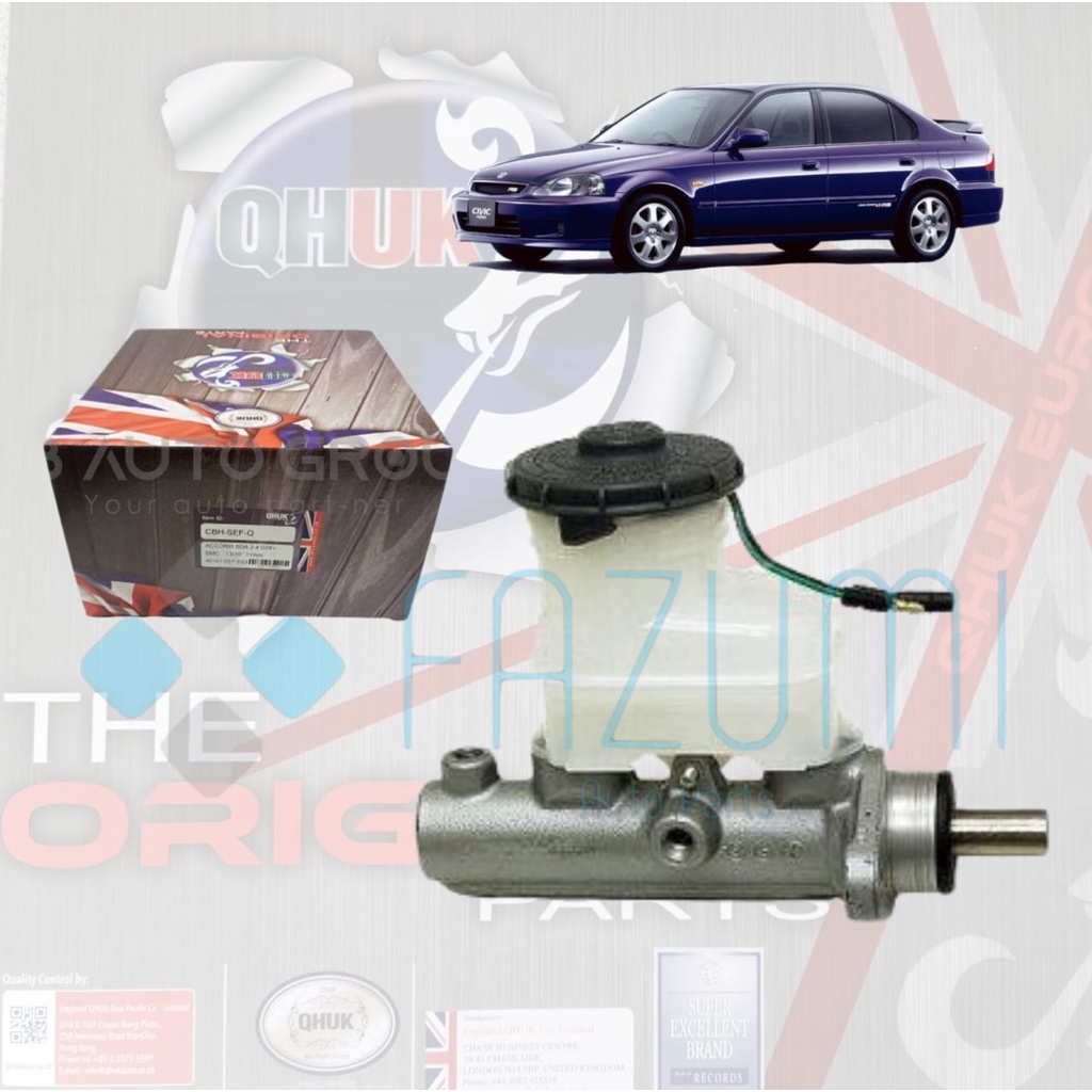 Honda Civic SO4 EJ 1996 QHUK แม่ปั๊มเบรก(ปั๊ม) 7/8" ABS
