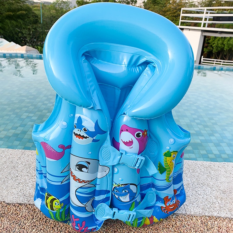 ℗Childs Inflatable Life Vest Baby Swimming Jacket Buoyancy PVC Floats Kid Learn to Swim Boating Safety Lifeguard Vest #8