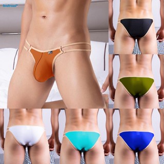 【HODRD】Mens Sexy Underwear Low Waist Briefs Bikini Elastic Breathable Sports Panties Hip Lifting U Pouch Male Underpants【Fashion】