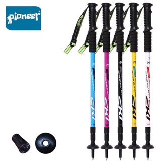 Pioneer Anti Shock Nordic Walking Stick Telescopic Adjustable Trekking Hiking Pole Ultralight Outdoor Cane Wholesale 1 P