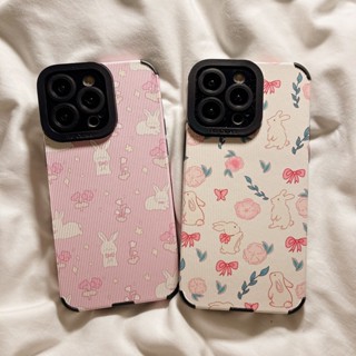 เคสโทรศัพท์ซิลิโคน TPU แบบนิ่ม ลายดอกไม้ และกระต่าย สําหรับ Huawei NOVA 5T 7i 4E 4 7 se 7SE 8 9 10 P30 PRO P40 lite Y7 PRO Y9 Prime 2019 Y9S Y8P MATE 20 30 40