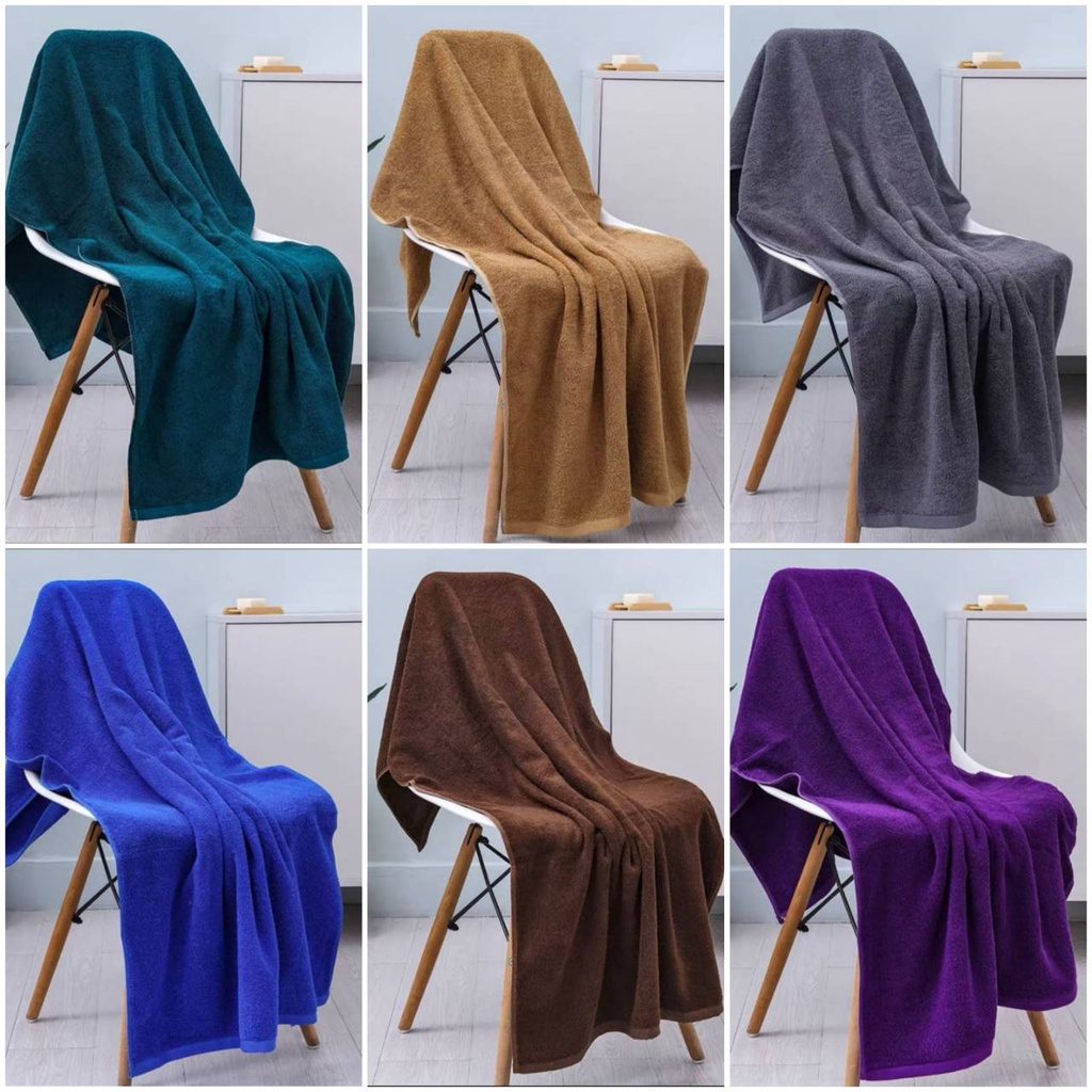 ผ้าเช็ดตัวโรงแรม  ผ้าเช็ดตัวผ้าฝ้าย Cotton 100% ขนาด 70*150 ซม. หลากสี จำนวน 1 ผืน – โปรปัง