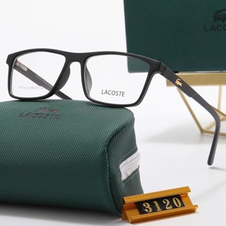 LACOSTE ใหม่ แว่นตากันแดด เลนส์โพลาไรซ์ ทรงแบน ป้องกันรังสียูวี 400 ขนาดเล็ก แฟชั่นยอดนิยม สไตล์เรโทร สําหรับผู้ชาย และผู้หญิง