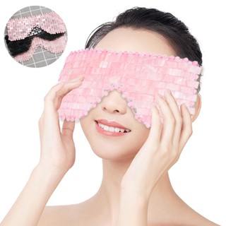 Rose Quartz Roller Gouache Scraper Face Eye Mask for Face Lifting Anti-wrinkle Natural Crystal Facial Massager Beauty Ca