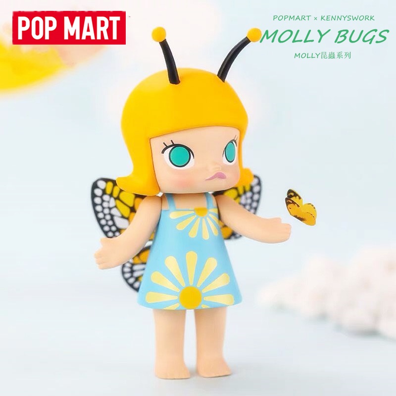 Hgtoys [ตัวเลือก] [ ] Popmart MOLLY Insect Series Mystery Box ตุ๊กตาของเล่นสําหรับเด็ก