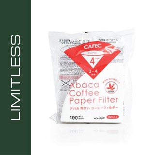 CAFEC Abaca Paper Filter Size 02 (Cone Shape) V60 / กระดาษกรอง แผ่นกรอง กาแฟ