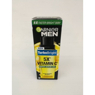 GARNIER MEN TURBOBRIGHT SUPER SERUM GEL (30 ML.) การ์นิเย่ เทน เทอร์โบไบร์ท ซูเปอร์ เซรั่ม เจล