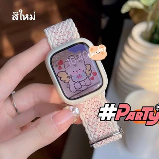 สายยืดแท้ สีใหม่ สายนาฬิกา smart Watch 11 10 9 8 ultra Se 7 6 5 4 3 2 1 size 40/41/44/45/46/49mm สายนาฬิกา samrt watch