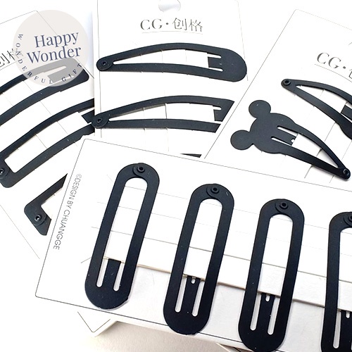 กิ๊บนักเรียน กิ๊บดำ กิ๊บเป๊าะแป๊ะ Hairclip เนื้อด้าน เนื้อมัน ไม่ลื่นง่าย ติดแน่น ไม่กินผม
