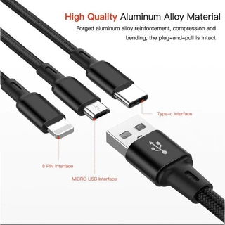 Caravan Crew 3 IN 1 Cable ไอโฟน type-c micro
