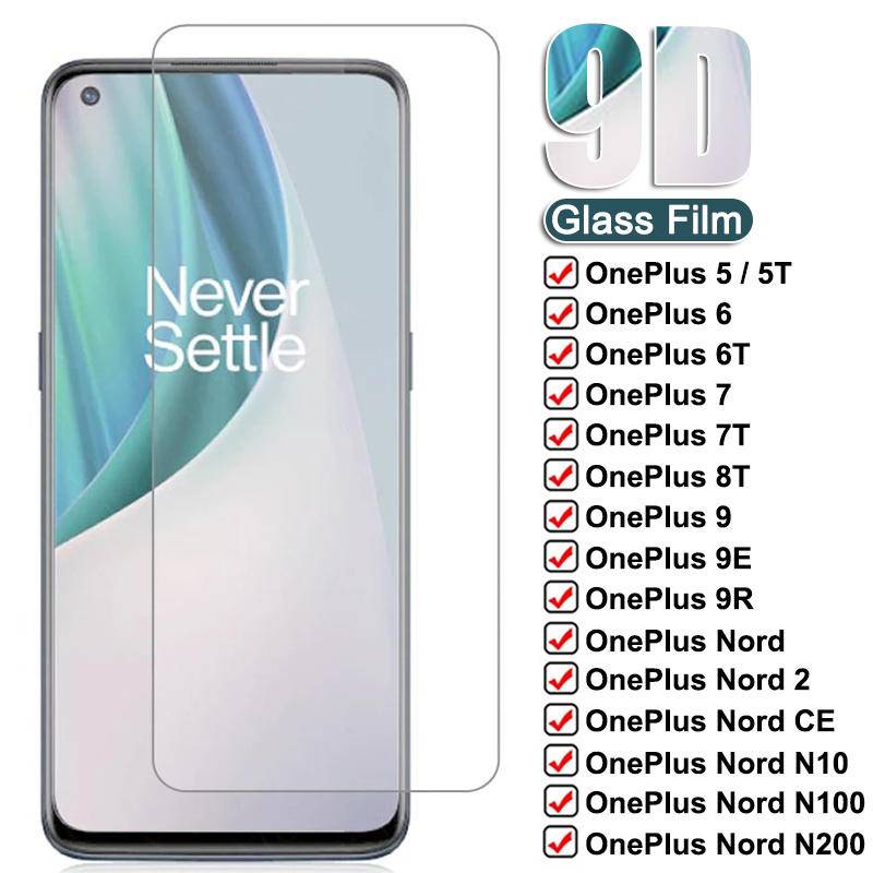 HD กระจกนิรภัยสําหรับ OnePlus 3 3T 5T 6 6T 7 7T 8T 9 9R 9E Protector ฟิล์มสําหรับ OnePlus Nord 2 CE 