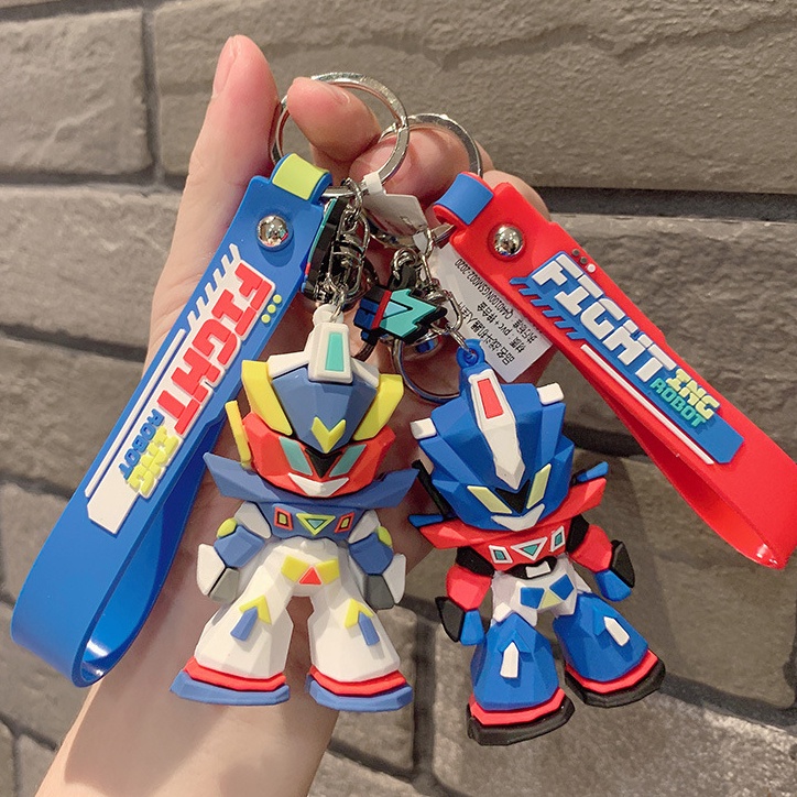พวงกุญแจหุ่นยนต์ต่อสู้ การ์ตูน Optimus Prime / จี้กระเป๋านักเรียน ขนาดเล็ก ของขวัญ