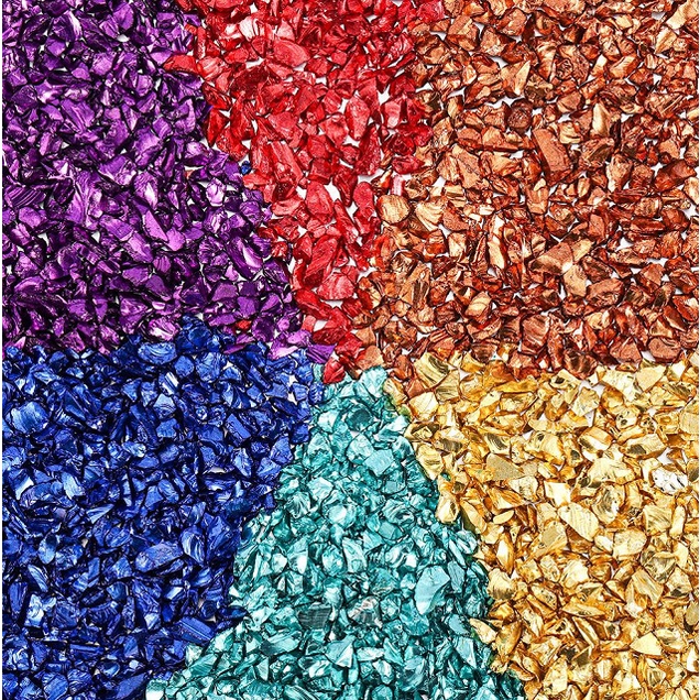 Glass Metal Crushed Stone Resin Filler DIY Table Decoration Filling Decorative Crystal For Epoxy Resin Mold