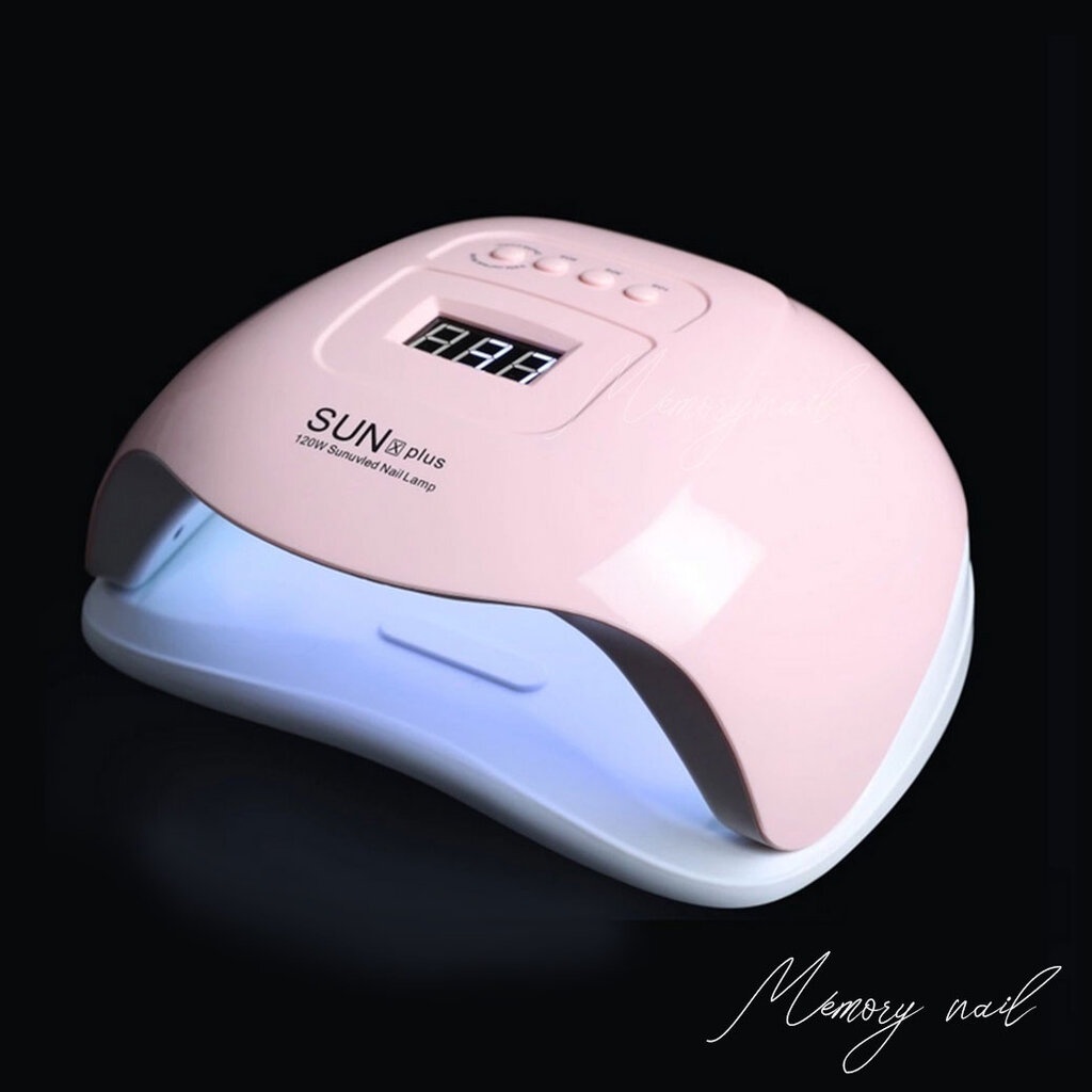 เครื่องอบเจล สีชมพู SUNX 5plus 120 W. เครื่องใหญ่ ไฟแรง แห้งเร็ว