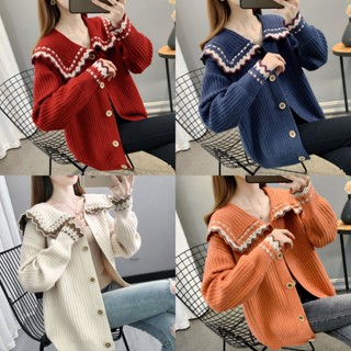 ❤สีสวยมากๆ❤ฤดูใบไม้ร่วงและฤดูหนาวใหม่เสื้อคอปกตุ๊กตาผู้หญิงห…