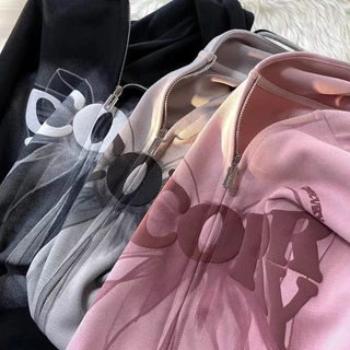 101-เสื้อฮุ้ดมีซิบ เสื้อกันหนาว เป็นผ้าบาง แบบใหม่เเฟชั่นลายฮิด พร้อมส่งที่ไทย