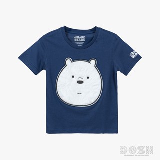 DOSH KIDS UNISEX T-SHIRTS WE BARE BEARS เสื้อยืดเด็กคอกลม แขนสั้น เด็กชาย-เด็กหญิง DBBBT5035-NV