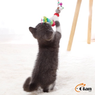 Glanxuan ไม้ตกของเล่นน้องแมว ""รูปตัวหนอน"""Funny cat