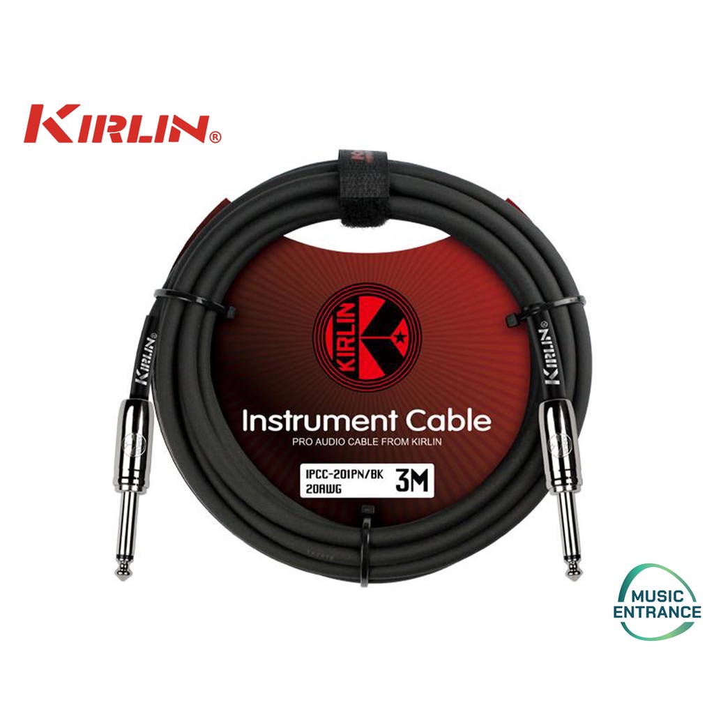 Kirlin IPCC-201PN Entry 20 Instrument Cable สายแจ็คกีตาร์ไฟฟ้า/เบส 3 เมตร/6 เมตร