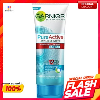 การ์นิเย่ โฟมสครับล้างหน้า เพียว แอคทีฟ ขนาด 100 มิลลิลิตรGarnier Cleansing Foam Pure Active Size 100 ml.