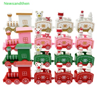 Newsandthen รถไฟของเล่น รูปสโนว์แมนน่ารัก งานฝีมือ สําหรับตกแต่งปาร์ตี้คริสต์มาส ปีใหม่ ของขวัญเด็ก