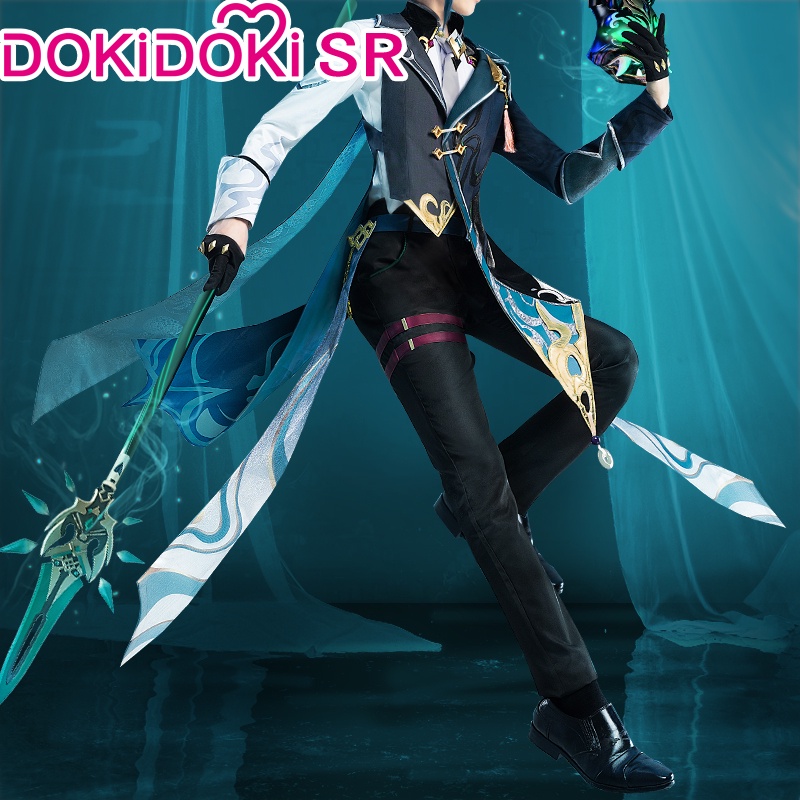 DokiDoki-SR เกม Genshin Impact Xiao ชุดคอสเพลย์ Xiao Doujin Genshin Impact