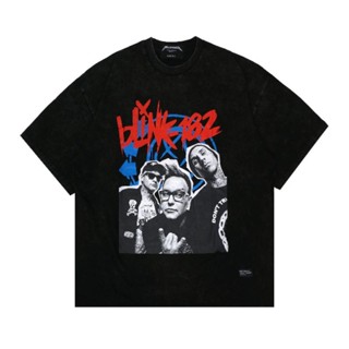 oversize T-shirt เสื้อยืด OVERSIZE BLINK 182 ของแท้ S-5XL