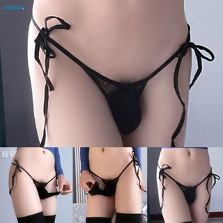 【HODRD】Men Men Lace Thong Ball Pouch Briefs Closed Sheath G-String Lace Lingerie【Fashion】