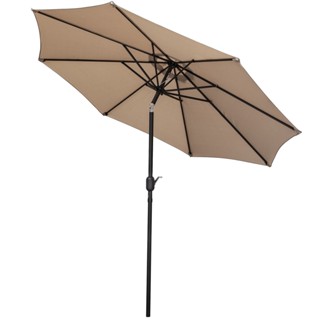 9FT Patio Umbrella Outdoor Garden Table Umbrella with 8 Sturdy Ribs