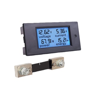 Pzem-051 0-100A 4 in 1 DC เครื่องทดสอบแรงดันไฟฟ้า หน้าจอ LCD ดิจิทัล โวลต์มิเตอร์ แอมมิเตอร์ พลังงาน มัลติมิเตอร์ แผงมิเตอร์ทดสอบ