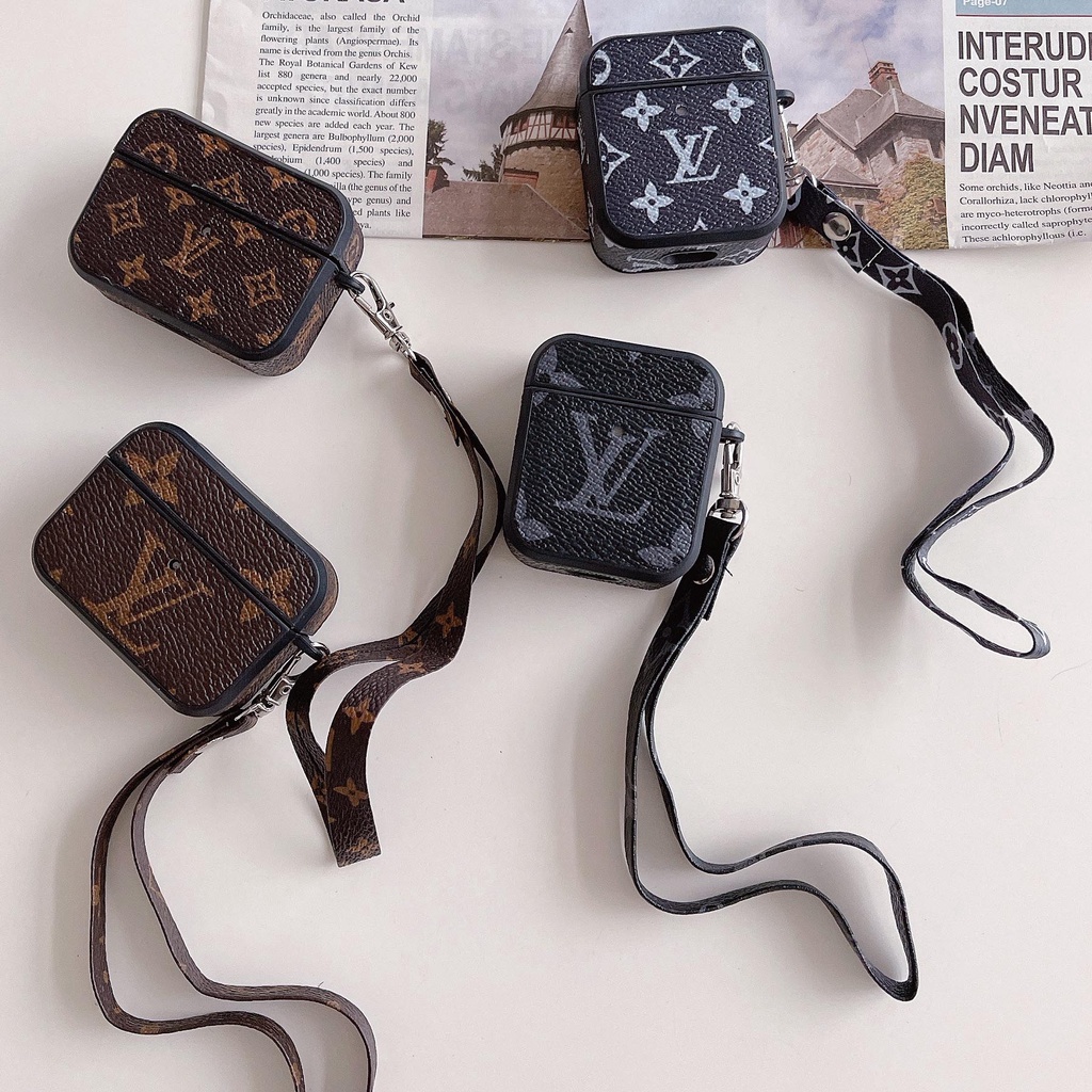 เคสหูฟังหนังนิ่ม หรูหรา พร้อมพวงกุญแจ สําหรับ Airpods Pro2 3 2 1 Pro