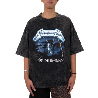 oversize T-shirt เสื้อยืด METALLICA OVERSIZE แบบดั้งเดิม S-5XL