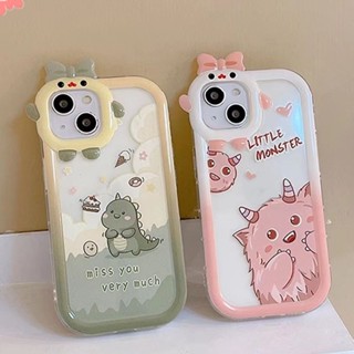 เคสโทรศัพท์มือถือ TPU นิ่ม ลายไดโนเสาร์ 3D ประดับโบว์ แวววาว สําหรับ Redmi 9T 10C A1 A1+ 9 10 10A 9A 9C NF Redmi Note 8 9 10 11 11S 10s 10 11 Pro Max PO CO X3 M3 MI 11Lite ผ้าคลุม