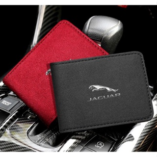 Jaguar LOGO drivers license cover F-PACE I-PACE XJ F-TYPE XE XF car card storage Alcantara material card holder