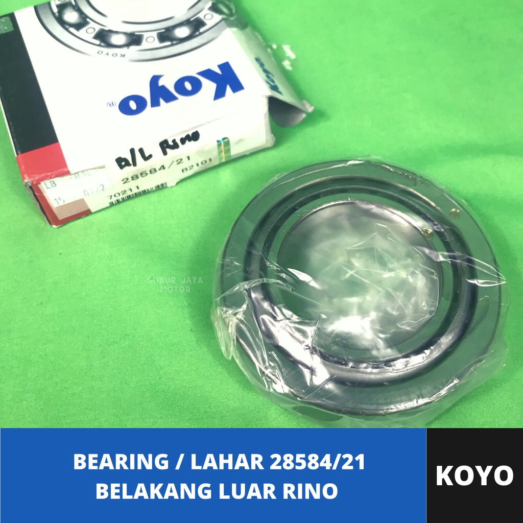 KOYO Original Japan Bearing Wheel Bearing Lahar Laker ด้านหลังด้านนอก 28584-21 Rino Car