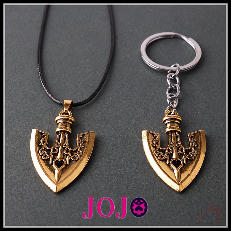 ✪ Jojo's Bizarre Adventure Golden Wind - Spade พวงกุญแจ / สร้อยคอ ✪ 1 ชิ้น อะนิเมะ อัลลอย จี้ พวงกุญแจ สร้อยคอ เครื่องประดับ ของขวัญ
