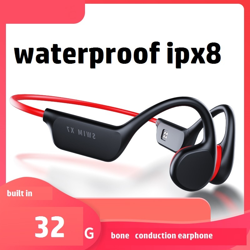 x7 Swim Bone Conduction Headphones Bluetooth Earphone 32gb MP3 Music