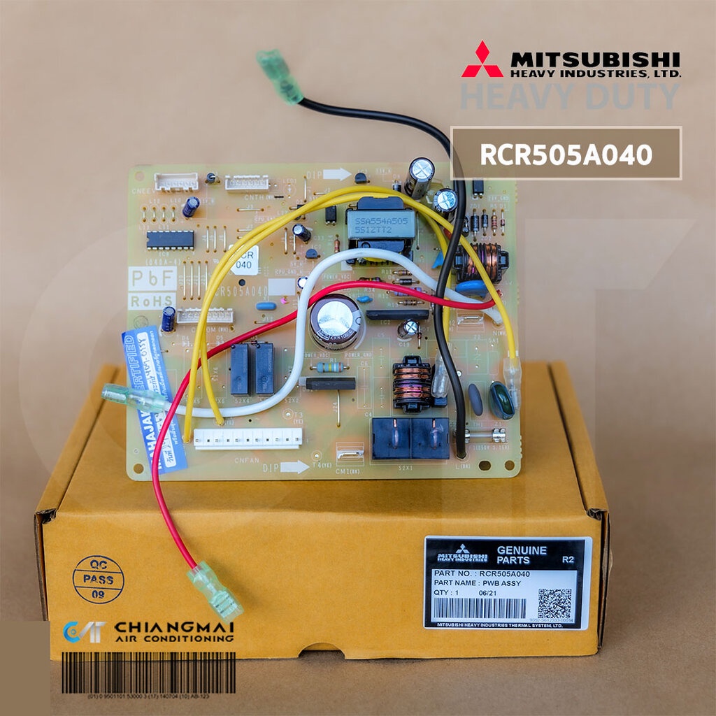 RCR505A040 แผงวงจรแอร์ Mitsubishi Helavy Duty แผงบอร์ดแอร์มิตซูบิชิ บอร์ดคอยล์ร้อน อะไหล่แอร์ ของแท้