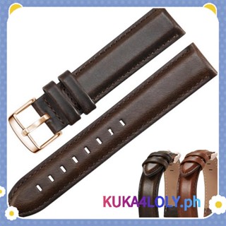 สายนาฬิกาข้อมือหนัง แฮนด์เมด นําเข้า 14 มม. 18 มม. 20 มม. 22 มม. สําหรับ DW Diesel Fossil Timex Watch Band Wrist Strap Belt B